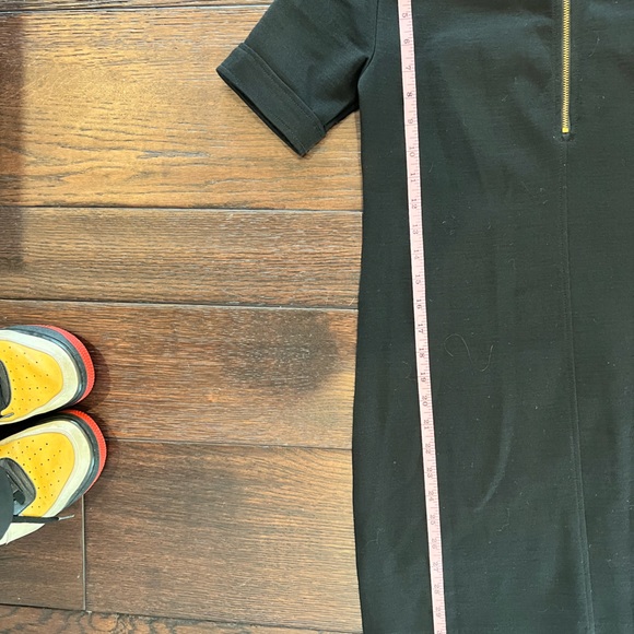 J crew black and gold zipper dress - Picture 4 of 5